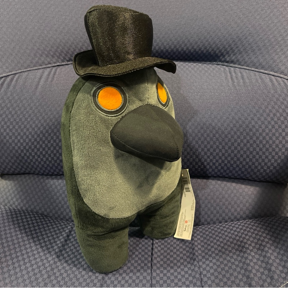 NWT AMONG US Toikido Black Crewmate Plague Doctor Crow 12" Plush RARE Official